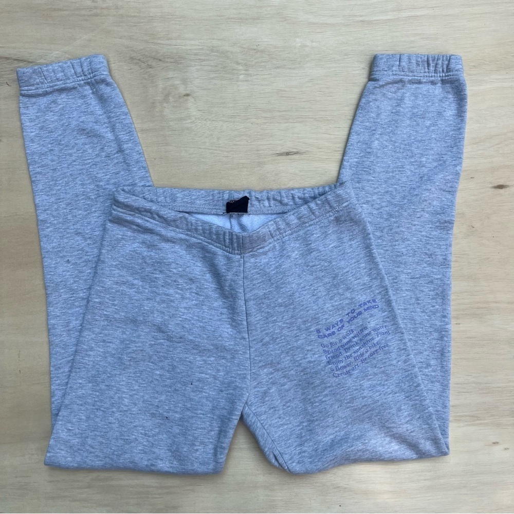 Pacsun Grey And Purple Letter Sweatpants Elastic Waistband  Women’s Size Small